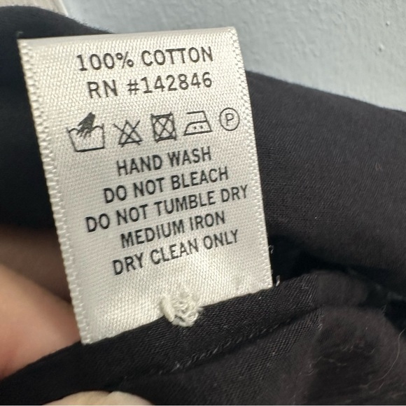 RHODE Shirt Button Down Black Cotton Oversized Lagenlook Size Extra Small - Picture 7 of 8